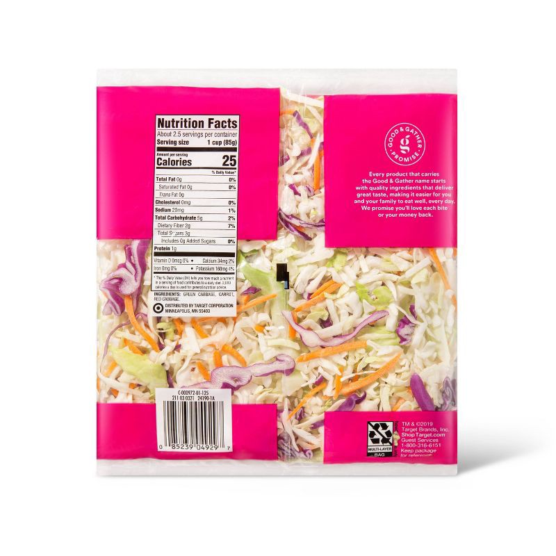 slide 2 of 4, Tri-Color Coleslaw - 8oz - Good & Gather™, 8 oz