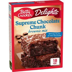 Betty Crocker Supreme Chocolate Chunk Brownie Mix - 18oz