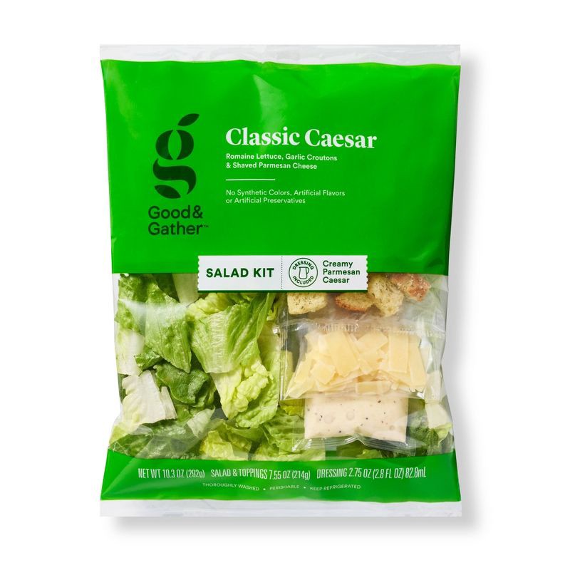 slide 1 of 6, Classic Caesar Salad Kit - 10.3oz - Good & Gather™, 10.3 oz