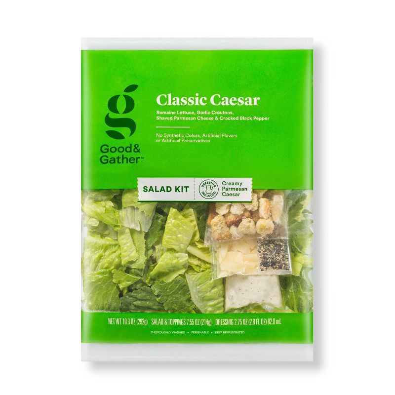 slide 1 of 4, Classic Caesar Salad Kit - 10.3oz - Good & Gather™, 10.3 oz