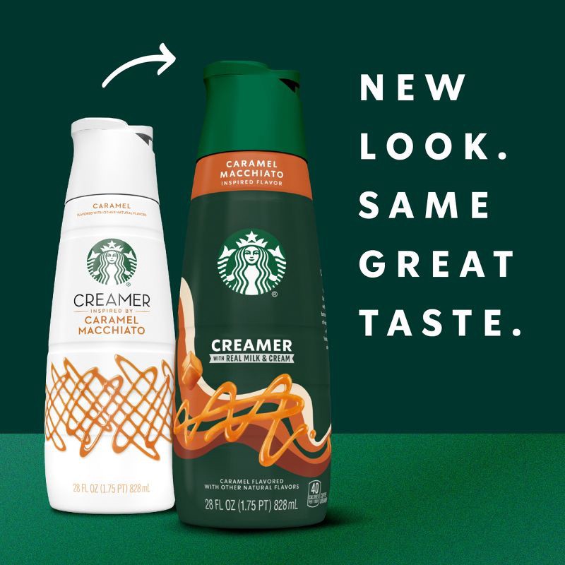 slide 3 of 9, Starbucks Creamer Dairy Caramel Macchiato Coffee Creamer - 28 fl oz, 28 fl oz
