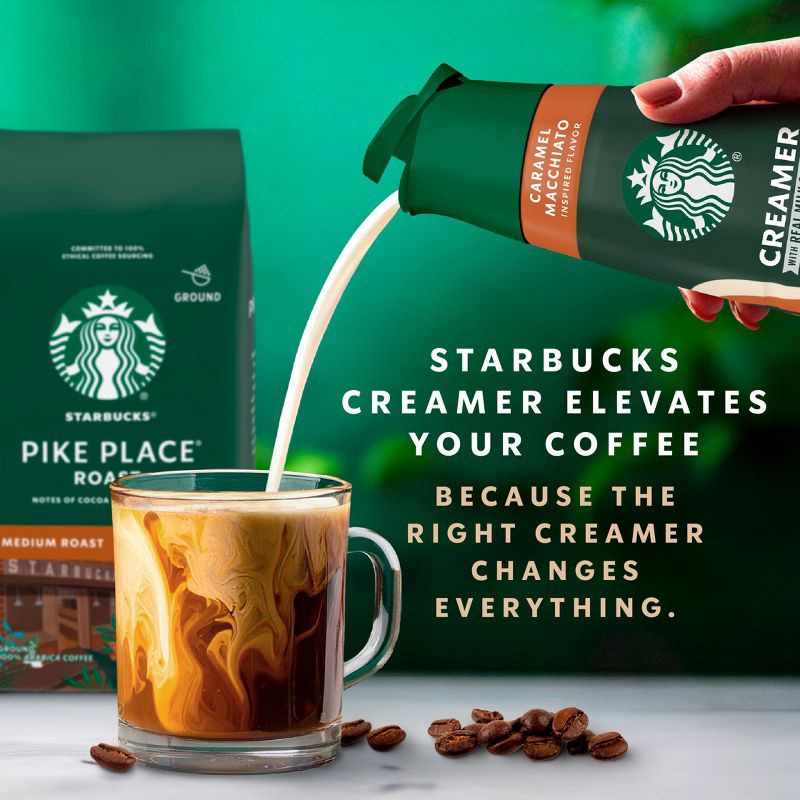 slide 5 of 9, Starbucks Creamer Dairy Caramel Macchiato Coffee Creamer - 28 fl oz, 28 fl oz