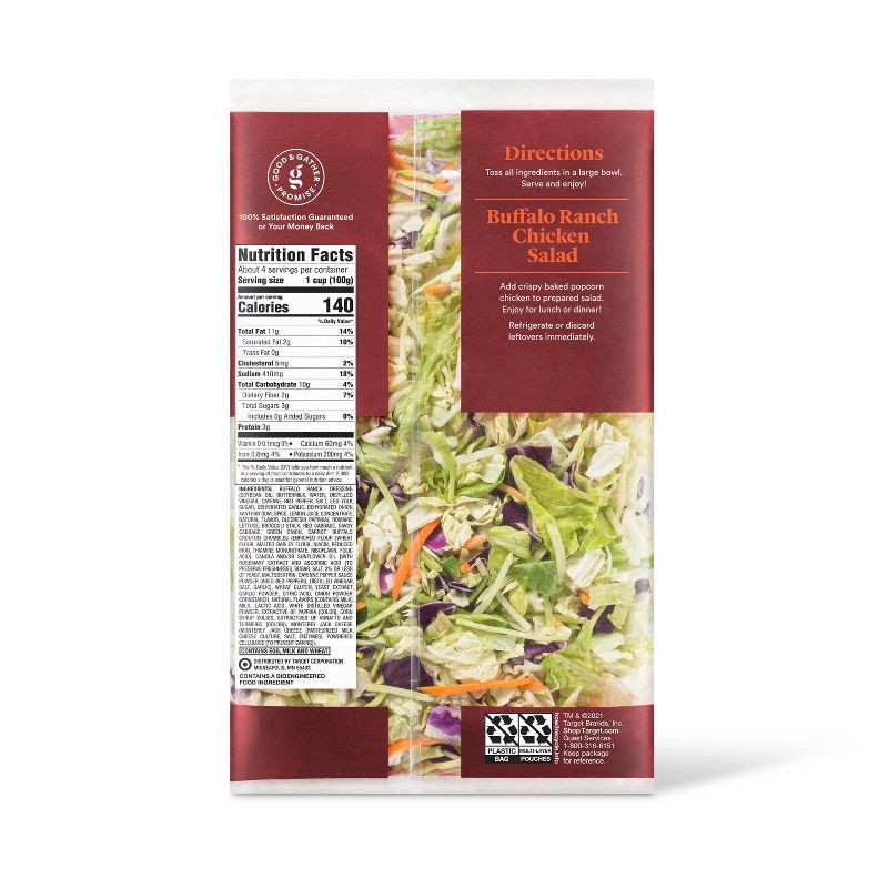 slide 3 of 4, Buffalo Ranch Chopped Salad Kit - 13.5oz - Good & Gather™, 13.5 oz