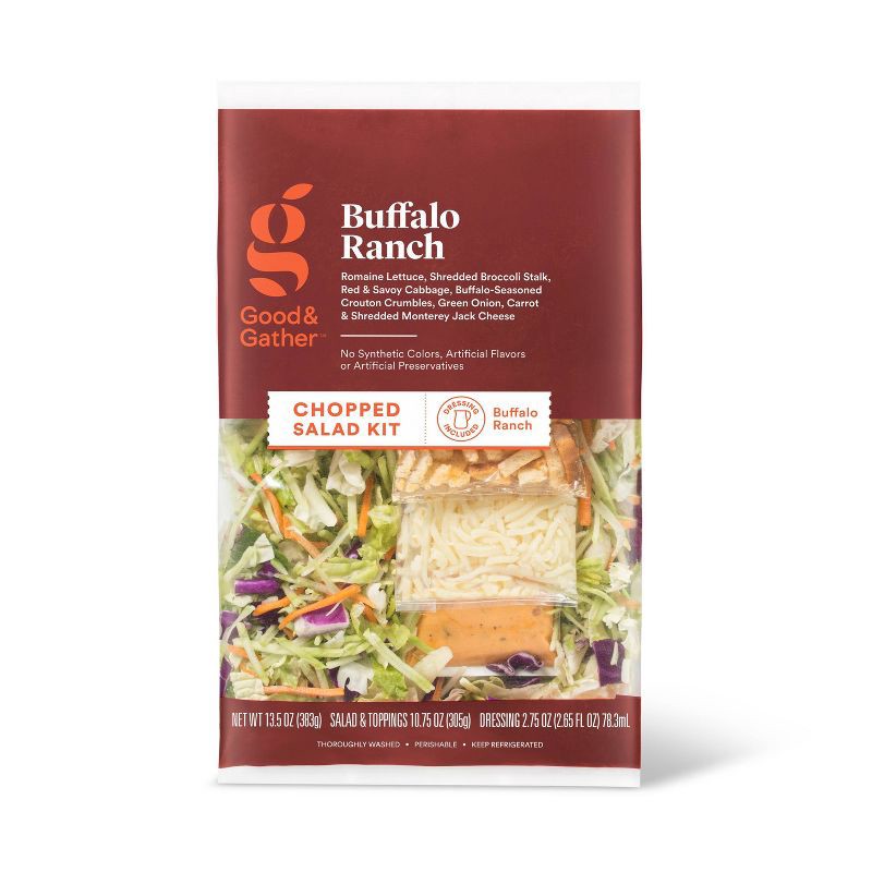 slide 1 of 5, Buffalo Ranch Chopped Salad Kit - 13.5oz - Good & Gather™, 13.5 oz