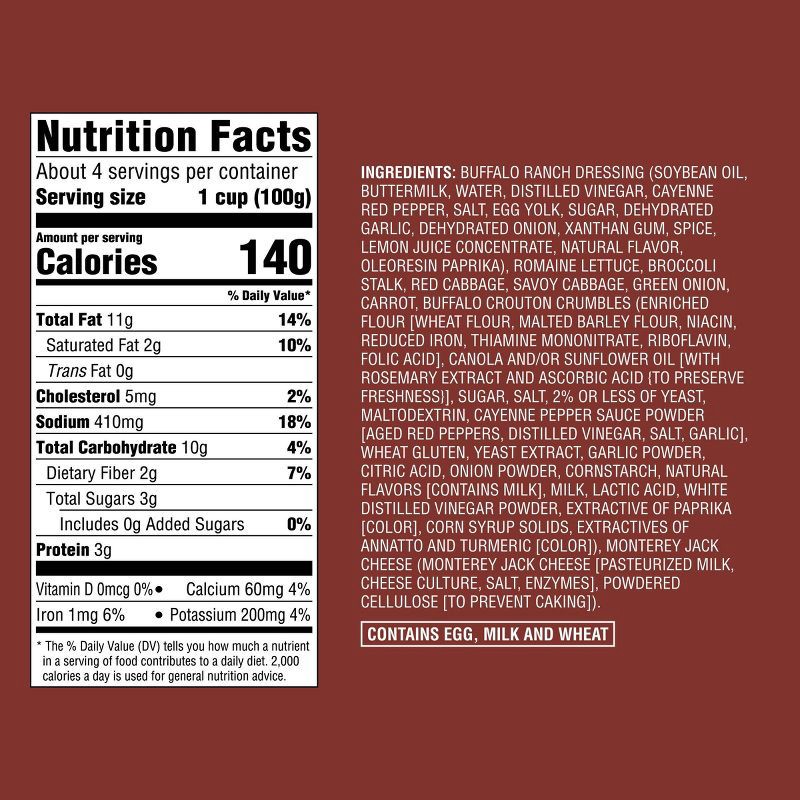 slide 6 of 6, Buffalo Ranch Chopped Salad Kit - 13.5oz - Good & Gather™, 13.5 oz