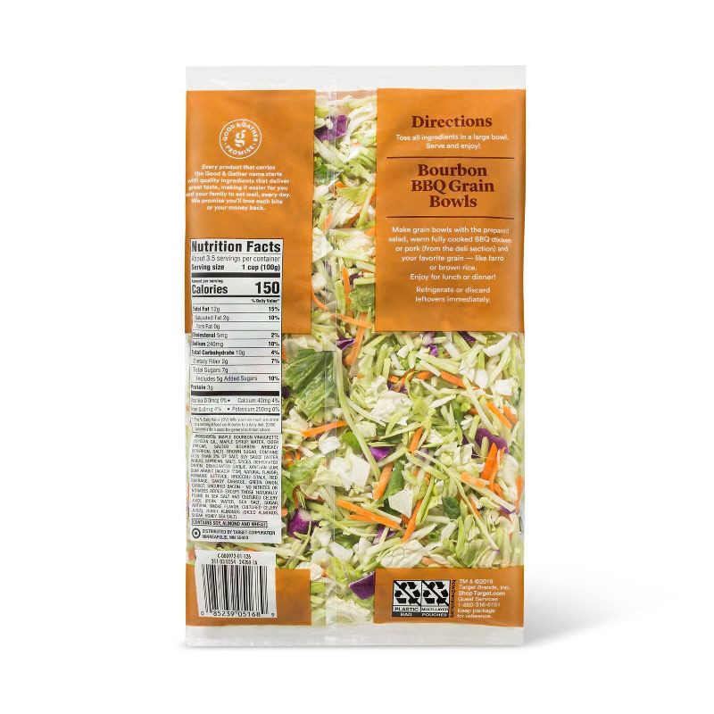 slide 2 of 6, Maple Bourbon Bacon Chopped Salad Kit - 12.8oz - Good & Gather™, 12.8 oz