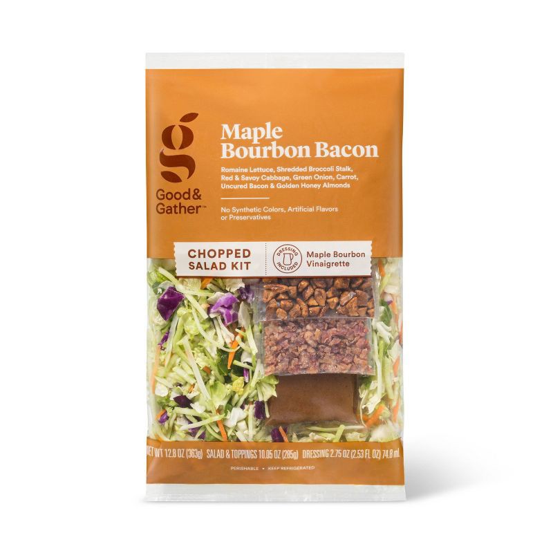slide 1 of 4, Maple Bourbon Bacon Chopped Salad Kit - 12.8oz - Good & Gather™, 12.8 oz