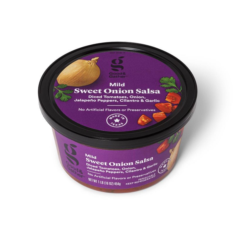 slide 3 of 3, Mild Sweet Onion Salsa - 16oz - Good & Gather™, 16 oz