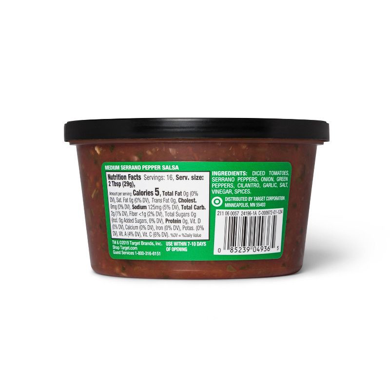 slide 2 of 4, Medium Serrano Pepper Salsa - 16oz - Good & Gather™, 16 oz