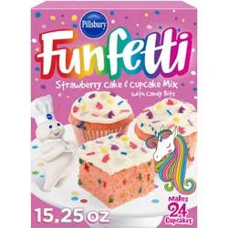 Pillsbury Funfetti Strawberry Cake Mix with Candy Bits - 15.25oz