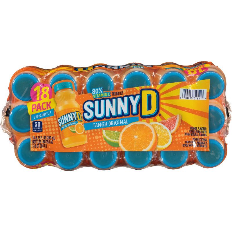 slide 5 of 6, SunnyD Orange Juice Drink - 18pk/6.75 fl oz Bottles, 18 ct, 6.75 fl oz