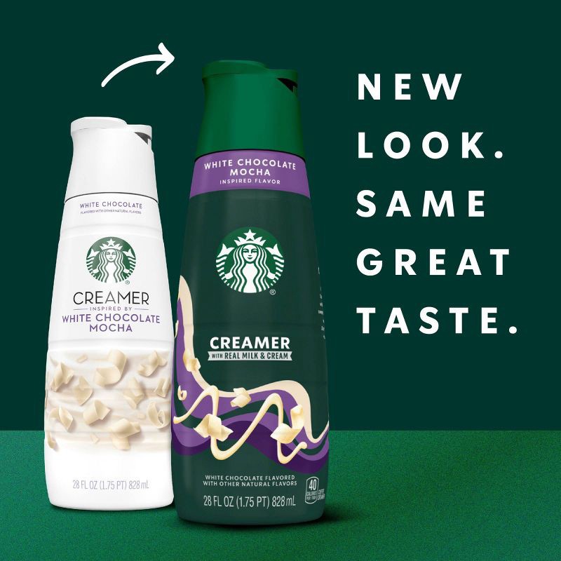 slide 3 of 10, Starbucks Creamer Dairy White Chocolate Mocha Coffee Creamer - 28 fl oz, 28 fl oz