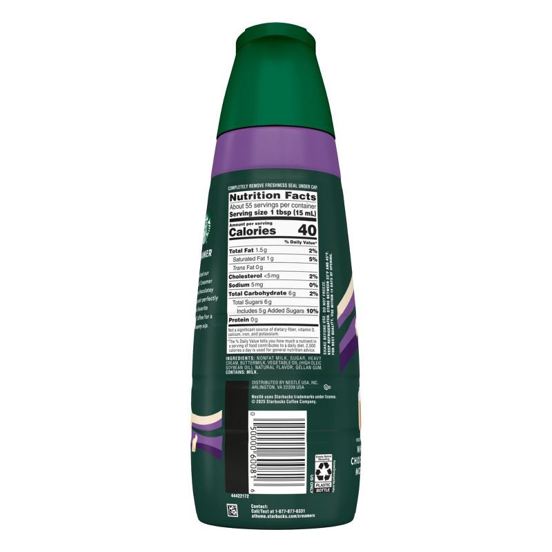 slide 5 of 10, Starbucks Creamer Dairy White Chocolate Mocha Coffee Creamer - 28 fl oz, 28 fl oz