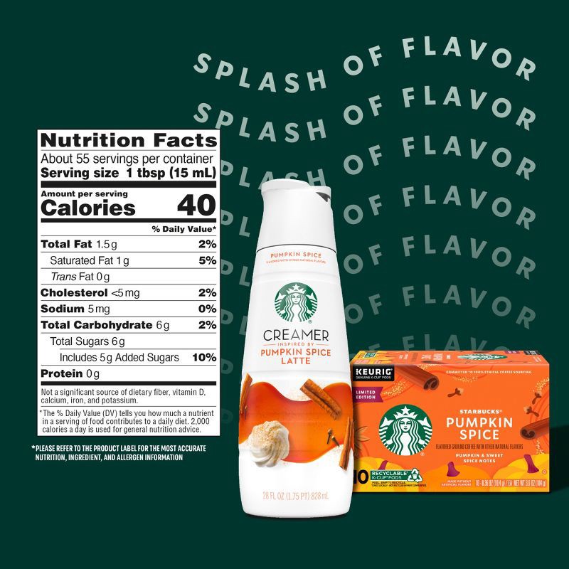 slide 7 of 10, Starbucks Creamer Starbucks Pumpkin Spice Coffee Creamer - 28 fl oz, 28 fl oz