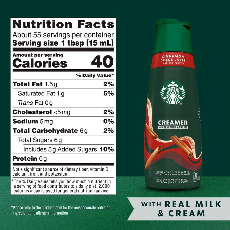 slide 6 of 7, Starbucks Creamer Dairy Cinnamon Dolce Coffee Creamer - 28 fl oz, 28 fl oz