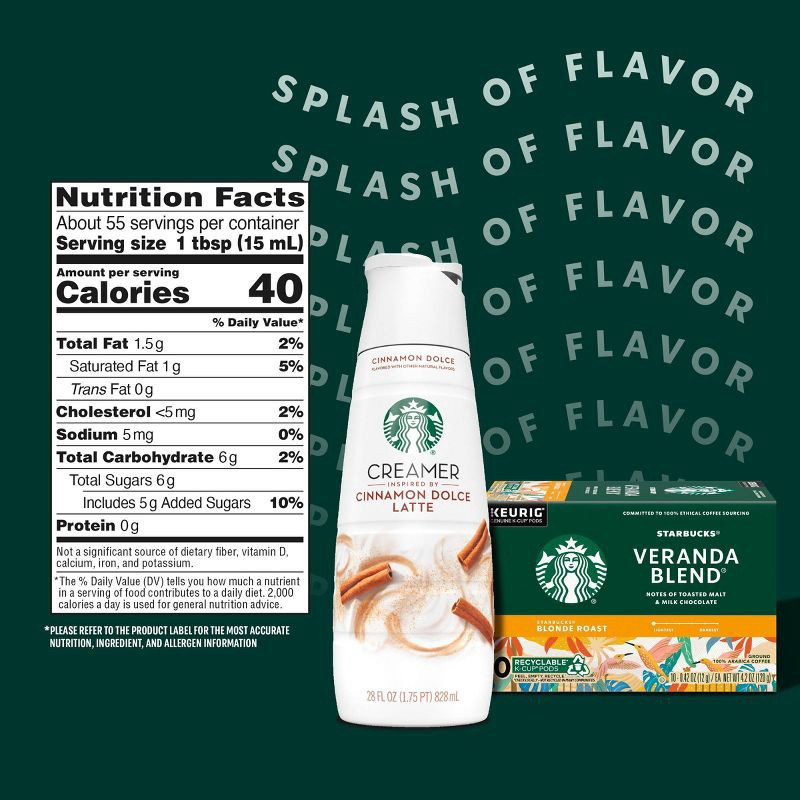 slide 7 of 9, Starbucks Creamer Starbucks Cinnamon Dolce Creamer - 28 fl oz, 28 fl oz