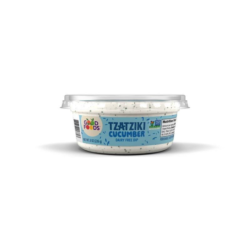 slide 2 of 10, Good Foods Dairy-Free Tzatziki Style Dip - 8oz, 8 oz