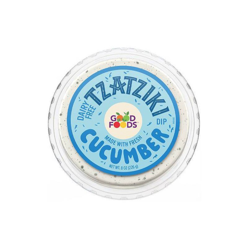 slide 1 of 10, Good Foods Dairy-Free Tzatziki Style Dip - 8oz, 8 oz