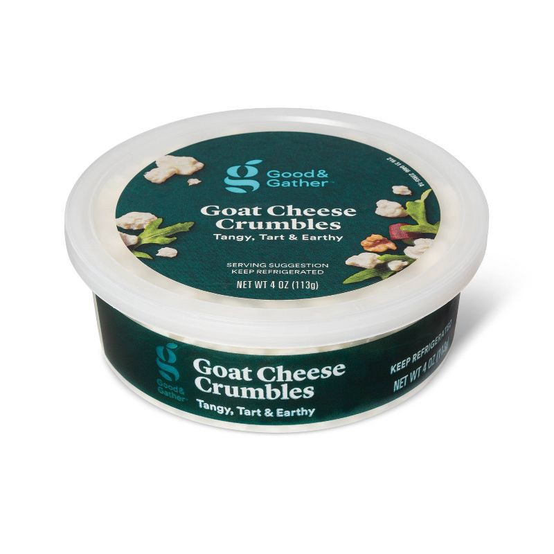 slide 4 of 4, Goat Cheese Crumbles - 4oz - Good & Gather™, 4 oz