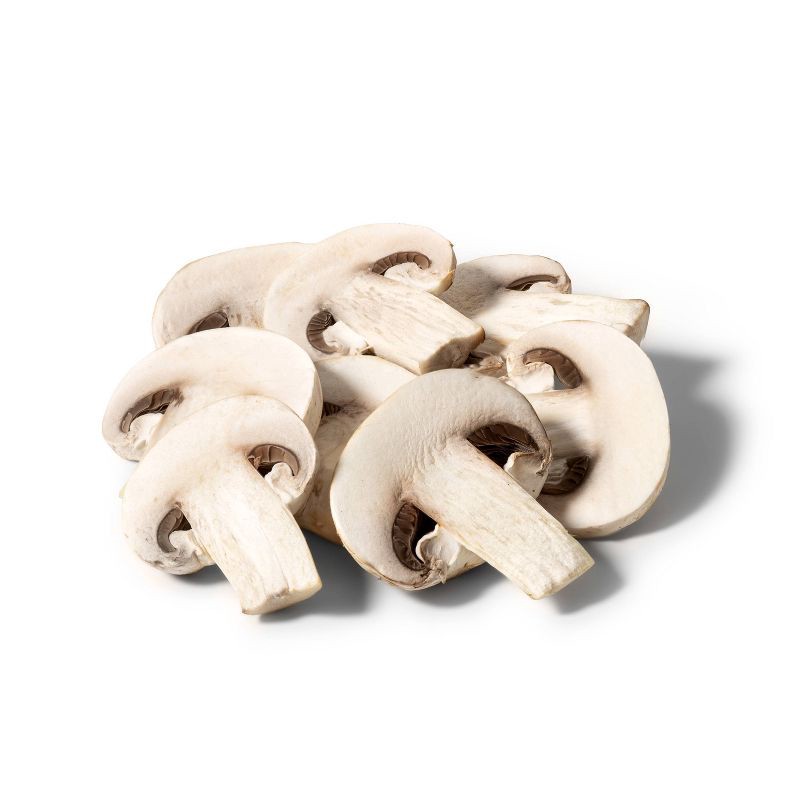 slide 2 of 4, Sliced White Mushrooms - 8oz - Good & Gather™, 8 oz