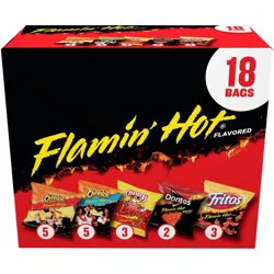 Frito-Lay Chips and Snacks Flamin' Hot Mix Variety Pack - 18ct