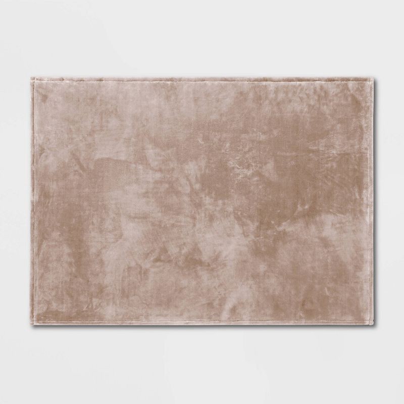 slide 2 of 3, Oversized Primalush Throw Blanket Light Taupe - Threshold™: Cozy Midweight, Machine Washable, 50x70", 1 ct