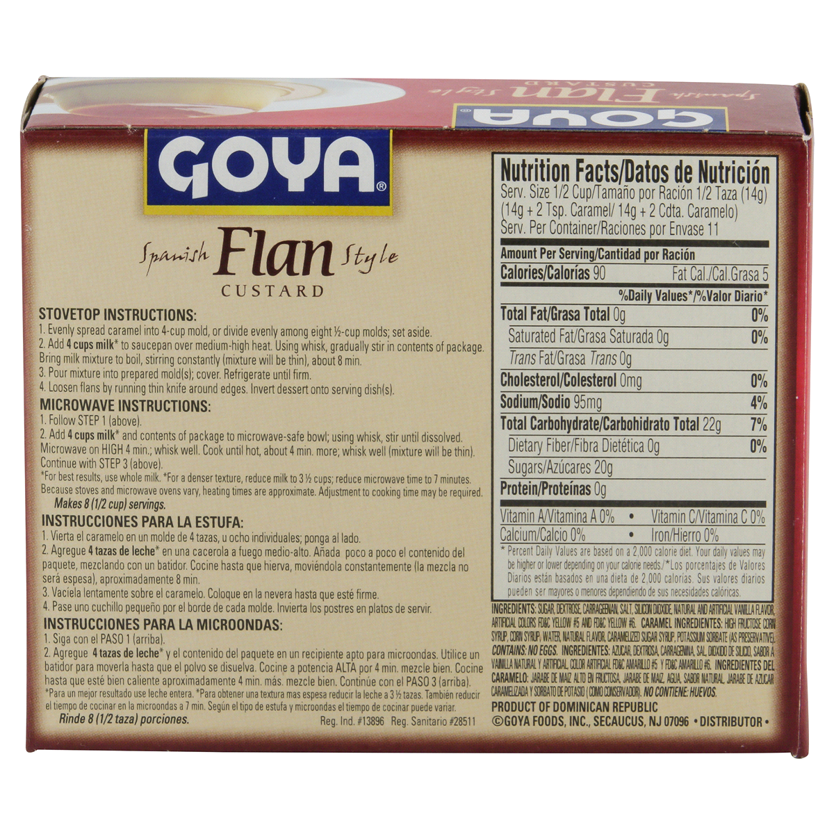 slide 6 of 6, Goya Flan Custard Spanish Style Golden Caramel Included Box - 5.5 Oz, 5.5 oz