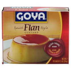 Goya Flan Custard Spanish Style Golden Caramel Included Box- 5.5 oz
