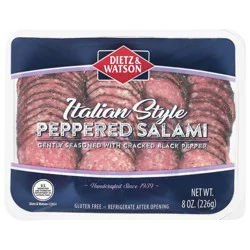 Dietz & Watson Pepper Salami Pre-sliced Basket Weave - 8 oz