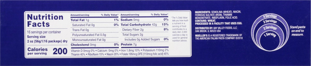 slide 7 of 9, Mueller's Thin Spaghetti 32 oz, 32 oz