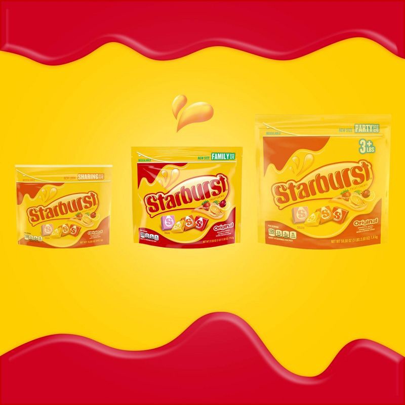 slide 3 of 7, Starburst Original Family Size Chewy Candy - 27.5oz, 27.5 oz