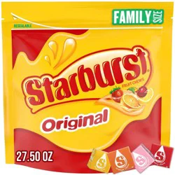 Starburst Original Fruit Chewy Candies Family Size Candy Bag - 27.5oz