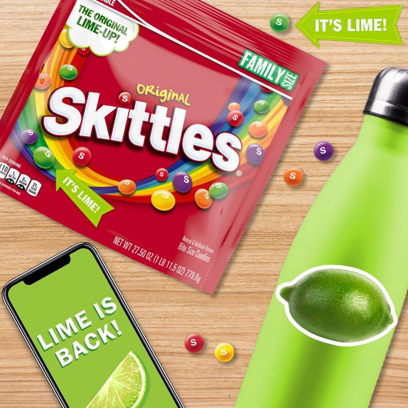 slide 5 of 10, Starburst Skittles Original Fruity Chewy Candy Family Size Bag - 27.5oz, 27.5 oz