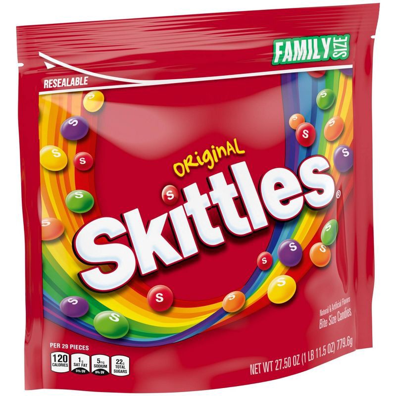 slide 7 of 8, Starburst Skittles Original Family Size Chewy Candy - 27.5oz, 27.5 oz