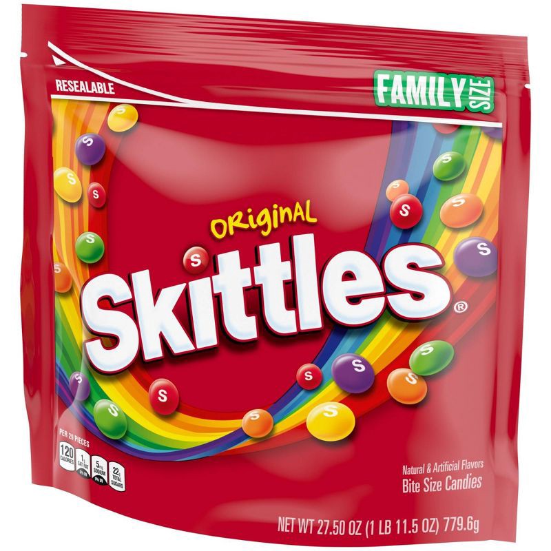 slide 9 of 10, Starburst Skittles Original Fruity Chewy Candy Family Size Bag - 27.5oz, 27.5 oz