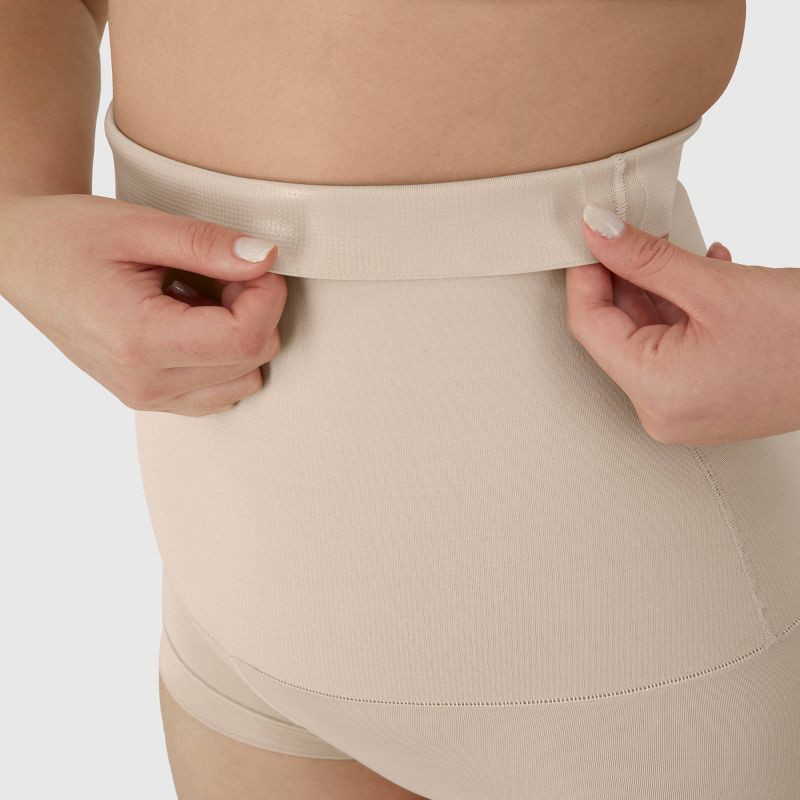 slide 5 of 6, Maidenform Women's Shapewear High Waist Tame Your Tummy Shaping Boyshorts SE0701 - Beige S: Firm Compression Knit Body Shaper, 1 ct