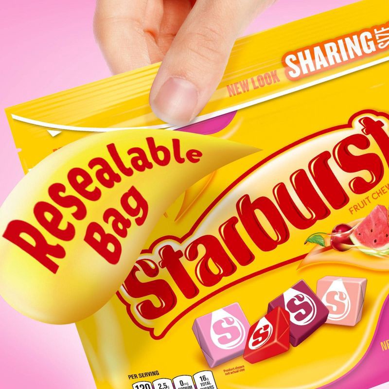 slide 4 of 10, Starburst FaveREDs Candy Fruity Chewy Candies Sharing Size Bag - 15.6oz, 15.6 oz