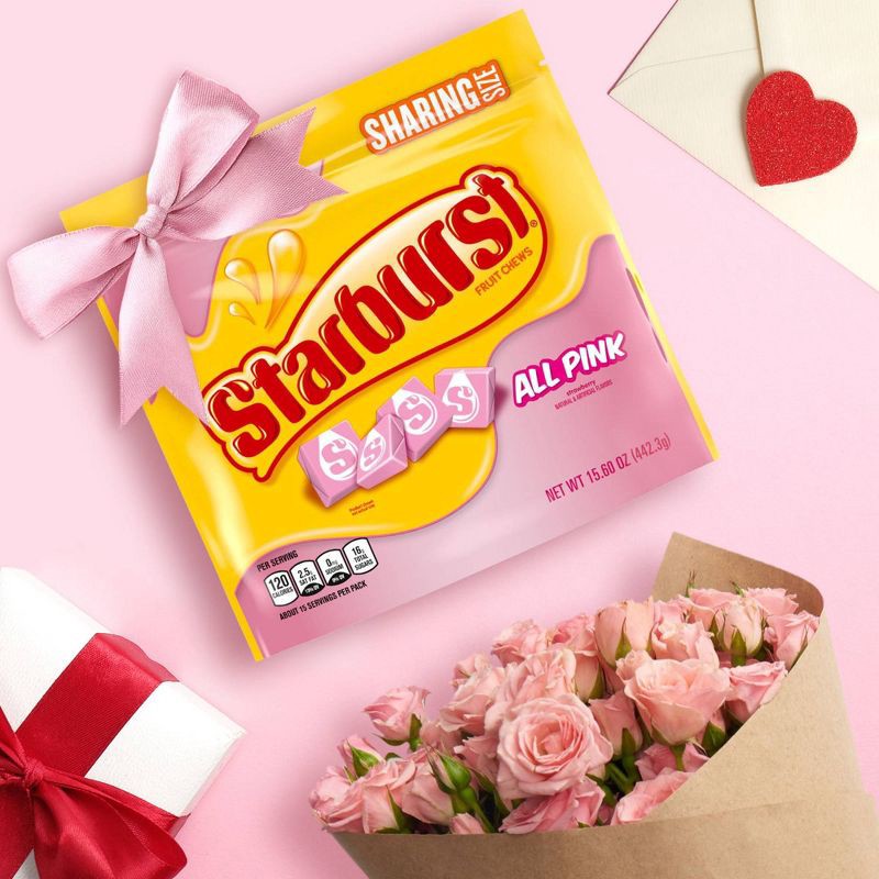 slide 3 of 14, Starburst All Pink Candy Fruit Flavored Chewy Candies - 15.6oz, 15.6 oz