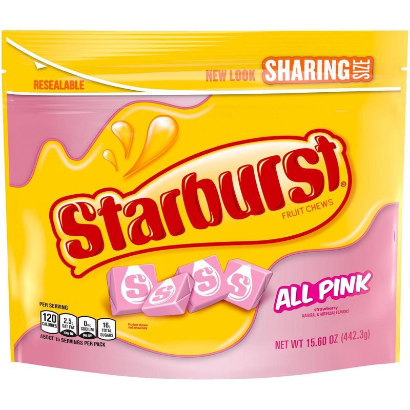 slide 1 of 8, Starburst All Pink Sharing Size Chewy Candy - 15.6oz, 15.6 oz