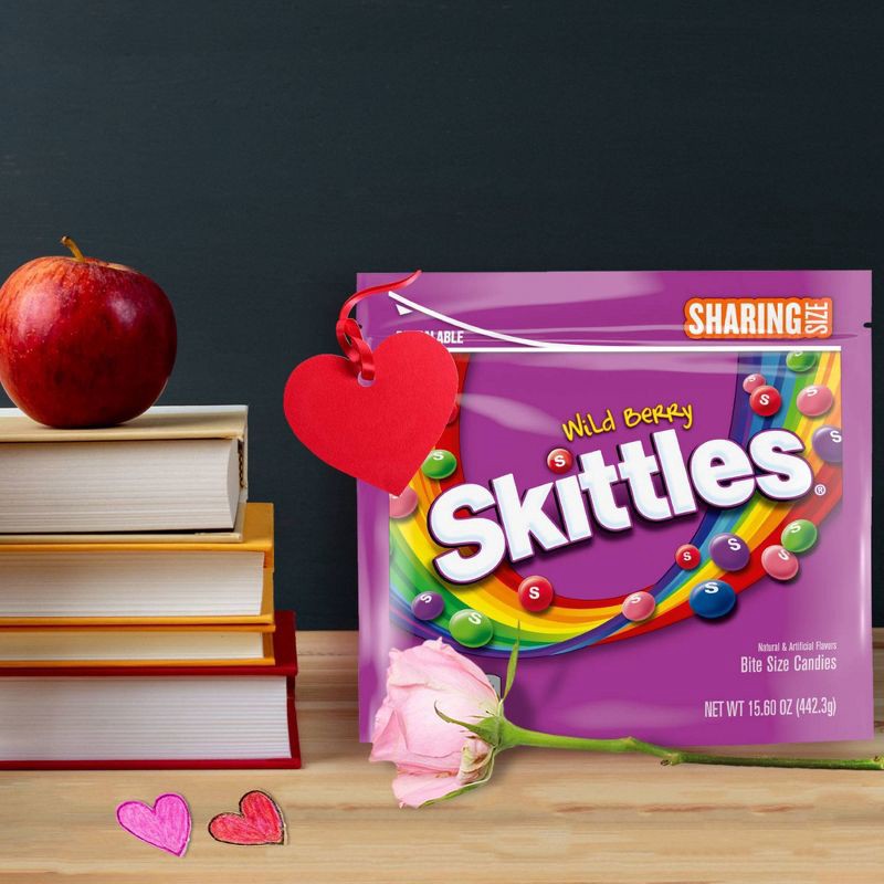 slide 5 of 10, Skittles Wild Berry Sharing Size Chewy Candy - 15.6oz, 15.6 oz