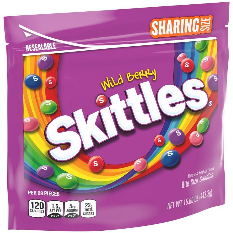 slide 6 of 7, Skittles Wild Berry Sharing Size Chewy Candy - 15.6oz, 15.6 oz