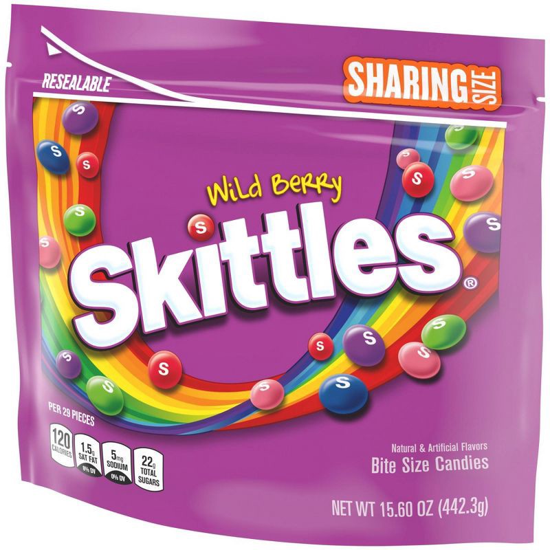 slide 6 of 9, Skittles Wild Berry Sharing Size Chewy Candy - 15.6oz, 15.6 oz