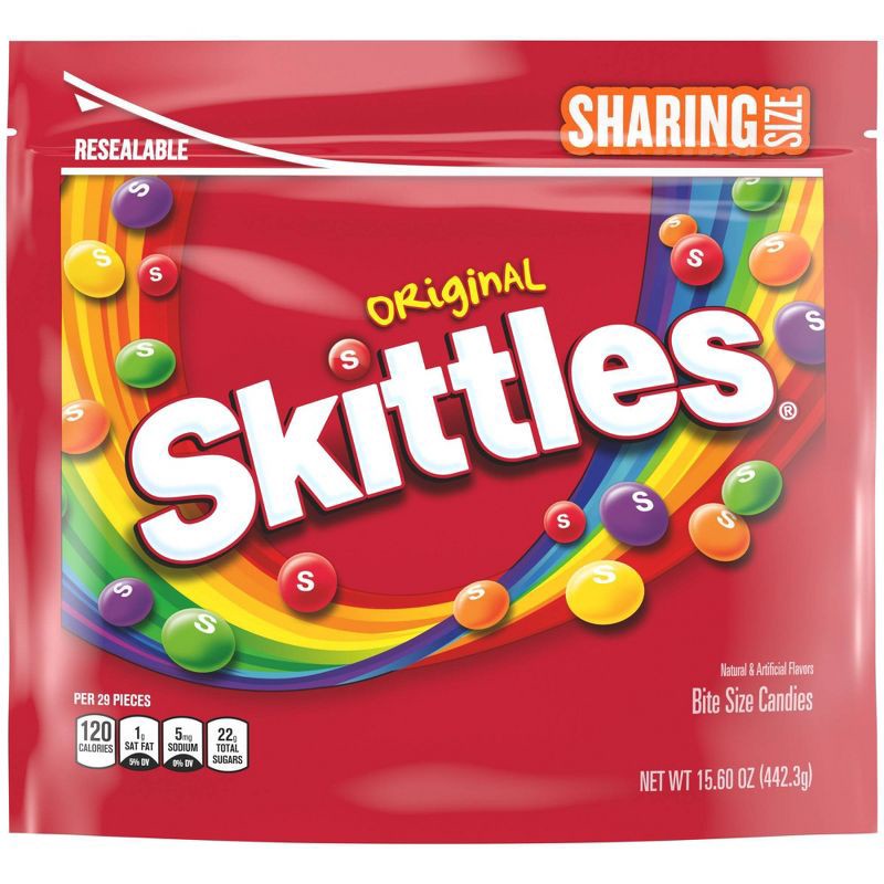 slide 2 of 11, Skittles Original Sharing Size Chewy Candy - 15.6oz, 15.6 oz