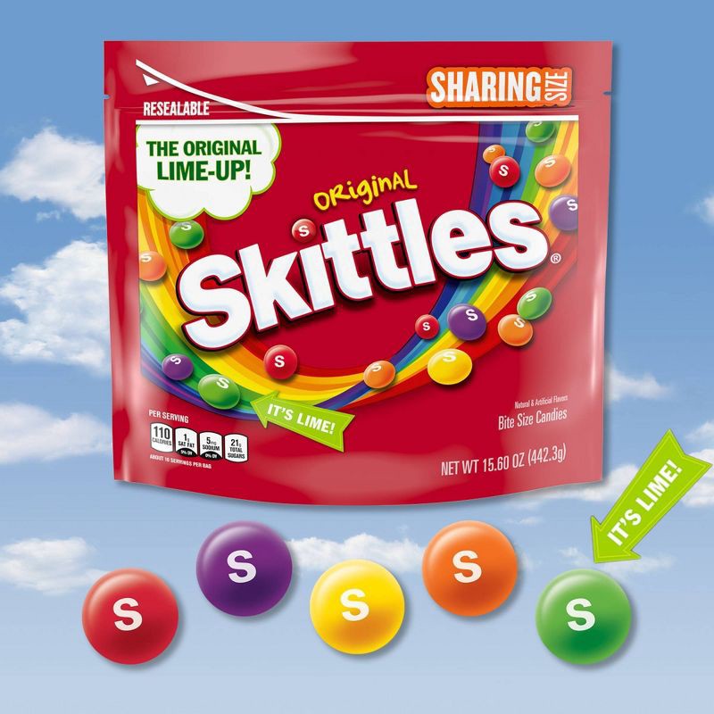 slide 4 of 11, Skittles Original Sharing Size Chewy Candy - 15.6oz, 15.6 oz