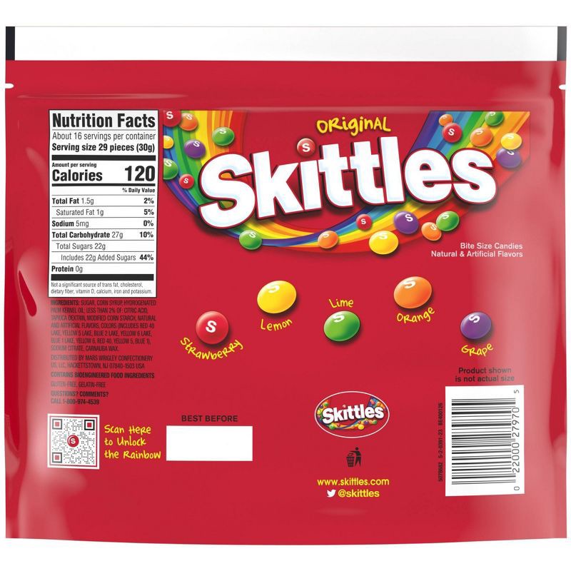 slide 6 of 6, Skittles Original Sharing Size Chewy Candy - 15.6oz, 15.6 oz