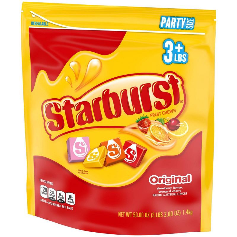 slide 10 of 10, Starburst Original Chewy Candy Individually Wrapped Fruit Chews - 50oz, 50 oz