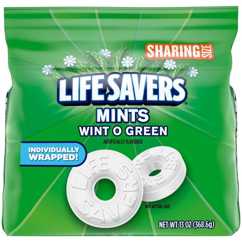 slide 2 of 9, Life Savers Wint-O-Green Breath Mints Hard Candy, Sharing Size - 13oz, 13 oz