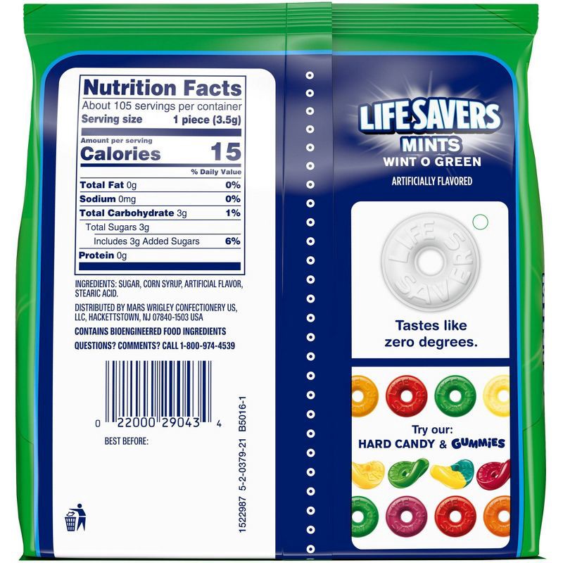 slide 8 of 8, Life Savers Wint-O-Green Breath Mints Hard Candy, Sharing Size - 13oz, 13 oz
