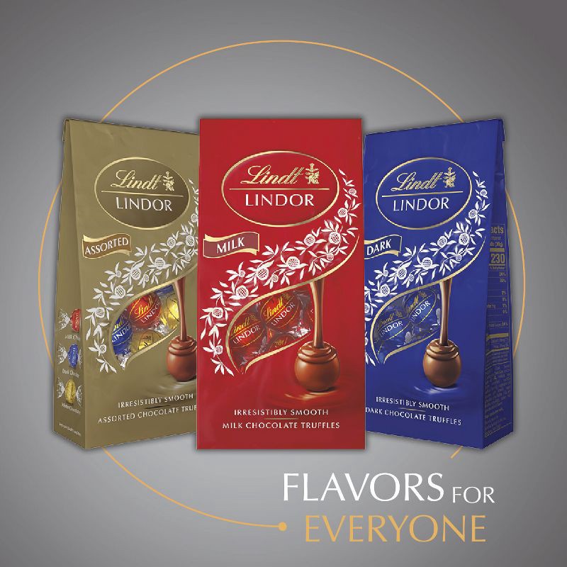 slide 3 of 10, Lindt Lindor Assorted Milk Chocolate Candy Truffles - 6 oz., 6 oz