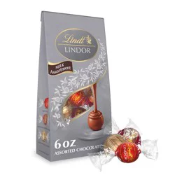Lindt Lindor Assorted Milk Chocolate Candy Truffles - 6 oz.